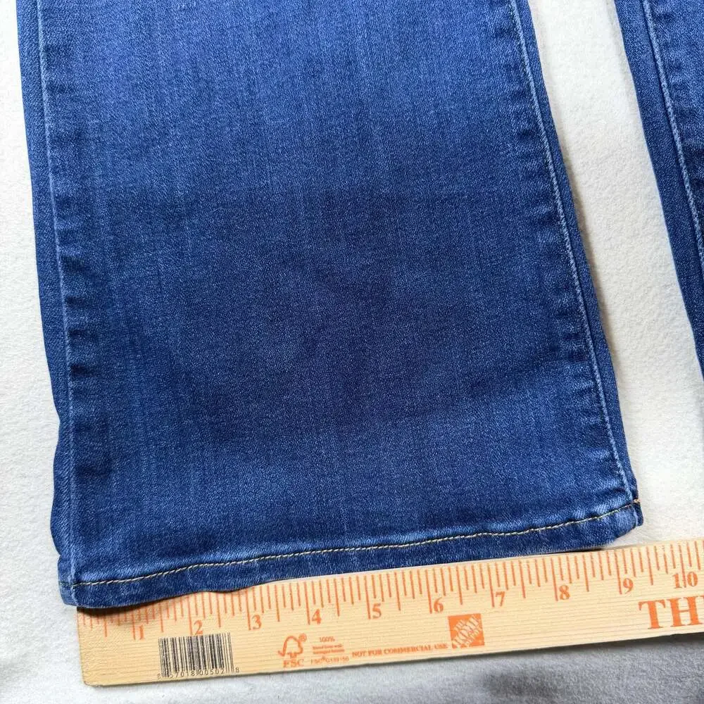 Levis 726 Flare Jeans Women 28 (28x31) Blue Denim Stretch Boho Hipster Western